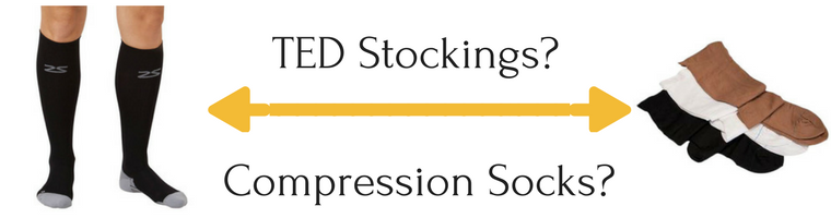 Should I wear TED Hose or Compression Socks?