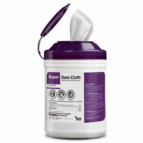 PDI Super Sani-Cloth Germicidal Disinfecting Surface Wipes