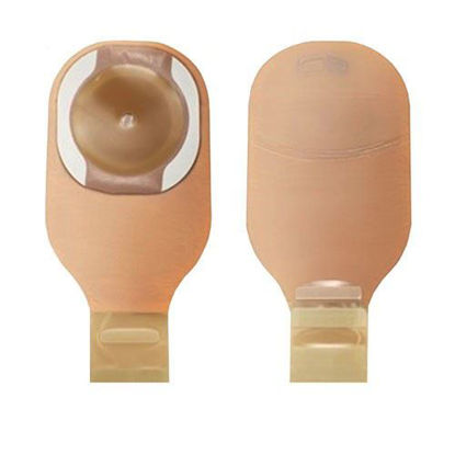 Picture of Hollister Premier - 12" 1-Piece Drainable Ostomy Bag with Lock n Roll and Filter (Flat CeraPlus/Cut to Fit)