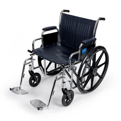 Picture of Medline Excel - Extra-Wide Wheelchair (Desk-Length Armrest)