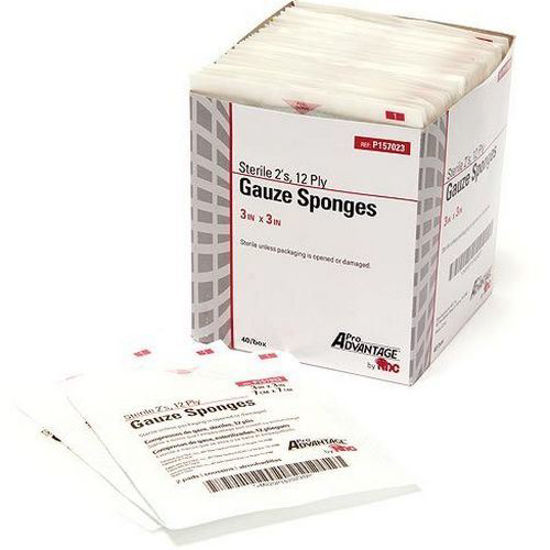 Picture of ProAdvantage - Sterile Cotton Gauze Sponges (12 ply)