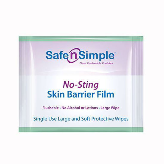 Picture of Safe n Simple - No Sting Barrier Film Wipes