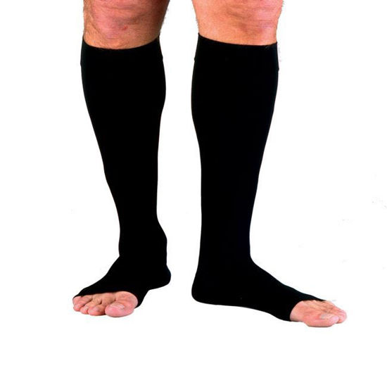 Picture of Jobst forMen - Men's Knee High 30-40mmHg Compression Support Socks (Open Toe)