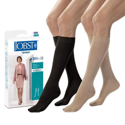 Picture of Jobst Opaque - Women's Knee High 20-30mmHg Compression Support Stockings