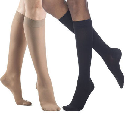 Picture of Sigvaris Dynaven Medical Legwear - Women's Calf 20-30mmHg Compression Support Socks