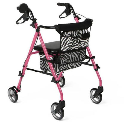 Picture of Medline Guardian - Posh Pink Zebra Rollator