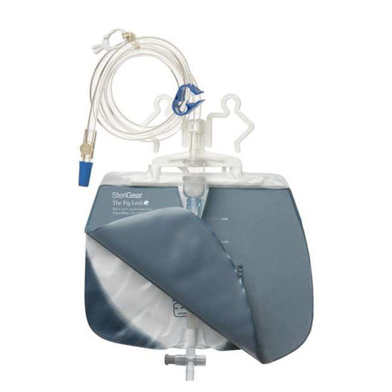 Picture of SteriGear - 2000ml Urinary Drainage Bag with Fig Leaf Cover