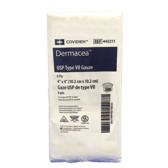 Picture of Covidien Dermacea - USP Type VII Gauze Sponges