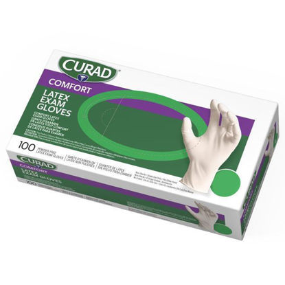 Picture of Medline Curad Latex Exam Gloves