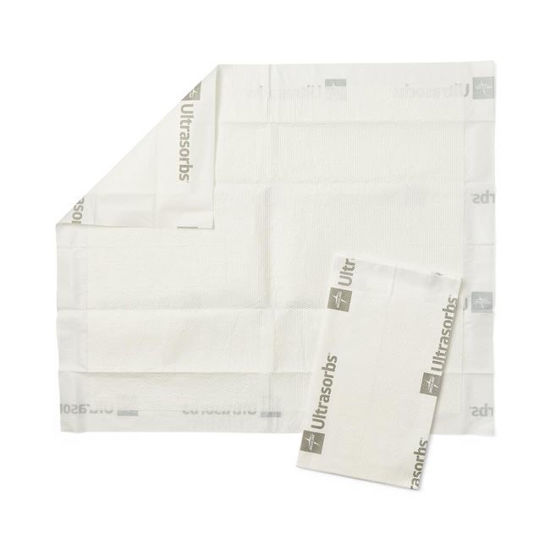 Picture of Medline Ultrasorbs Premium Underpads - Air Permeable Disposable Bed Pads