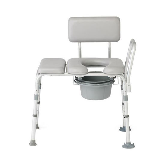 Picture of Medline Combination Padded Transfer Bench and Commode